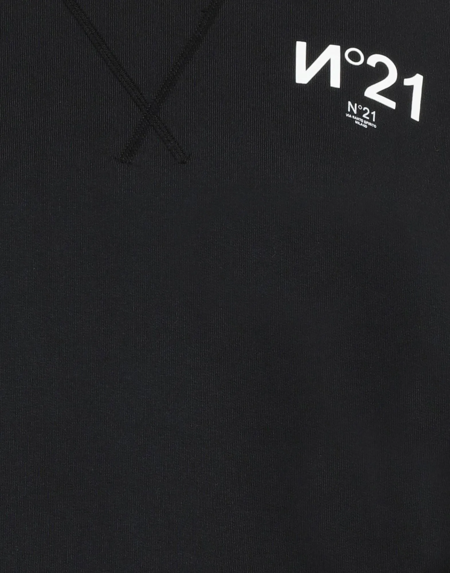 N21 numero ventuno  |Crew Neck Sweat Long Sleeves Plain Cotton Logo