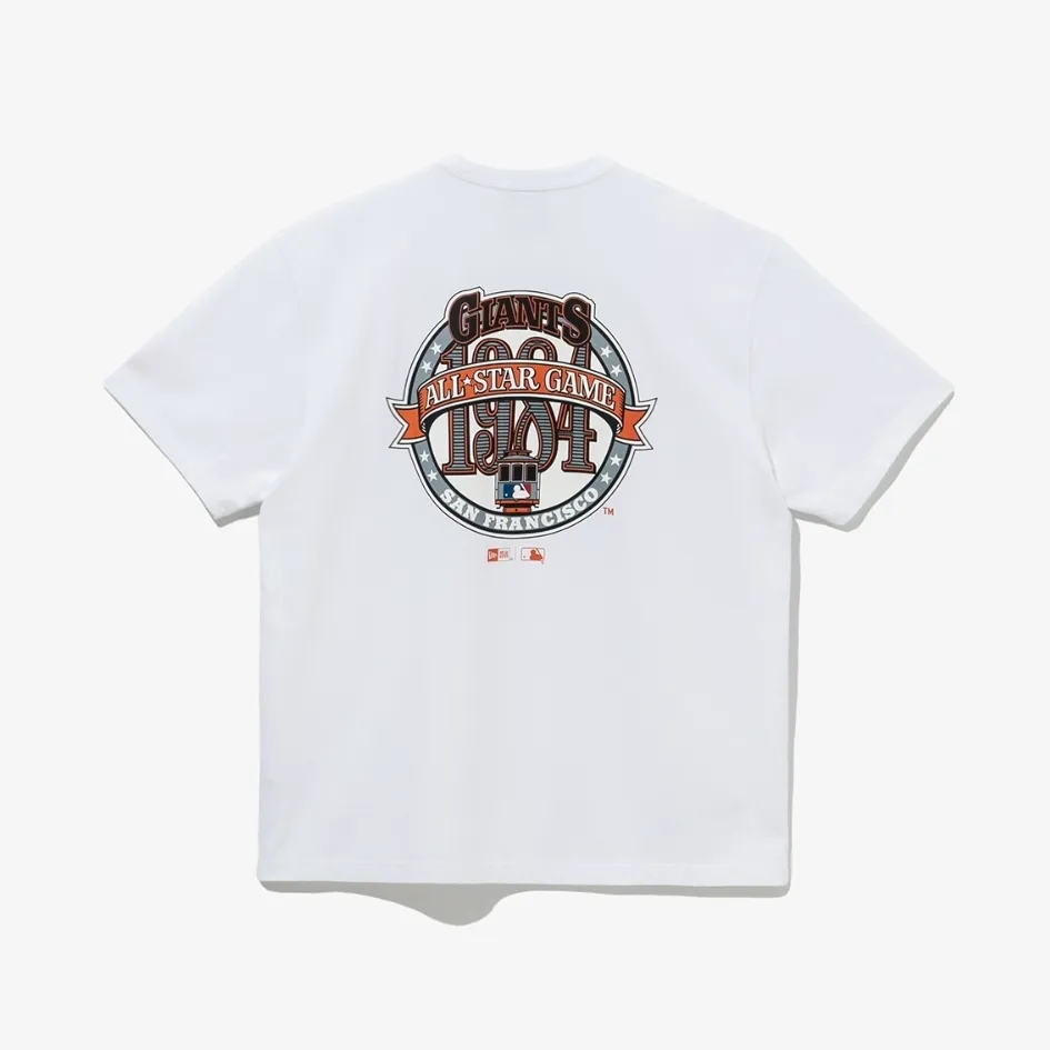 New Era  |Unisex Street Style Oversized Logo T-Shirts