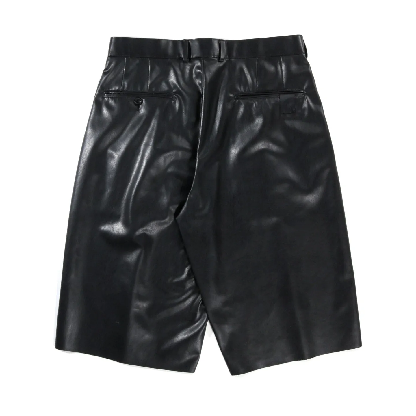 N.HOOLYWOOD 2211-PT50 HALF PANTS SYNTHETIC LEATHER BLACK