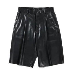 N.HOOLYWOOD 2211-PT50 HALF PANTS SYNTHETIC LEATHER BLACK