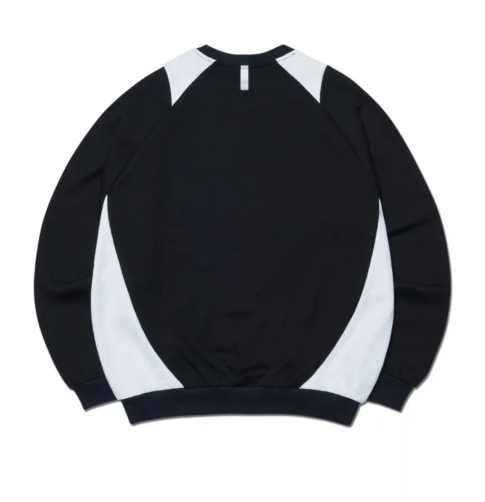 NOMANUAL  |Crew Neck Unisex Street Style U-Neck Long Sleeves Cotton