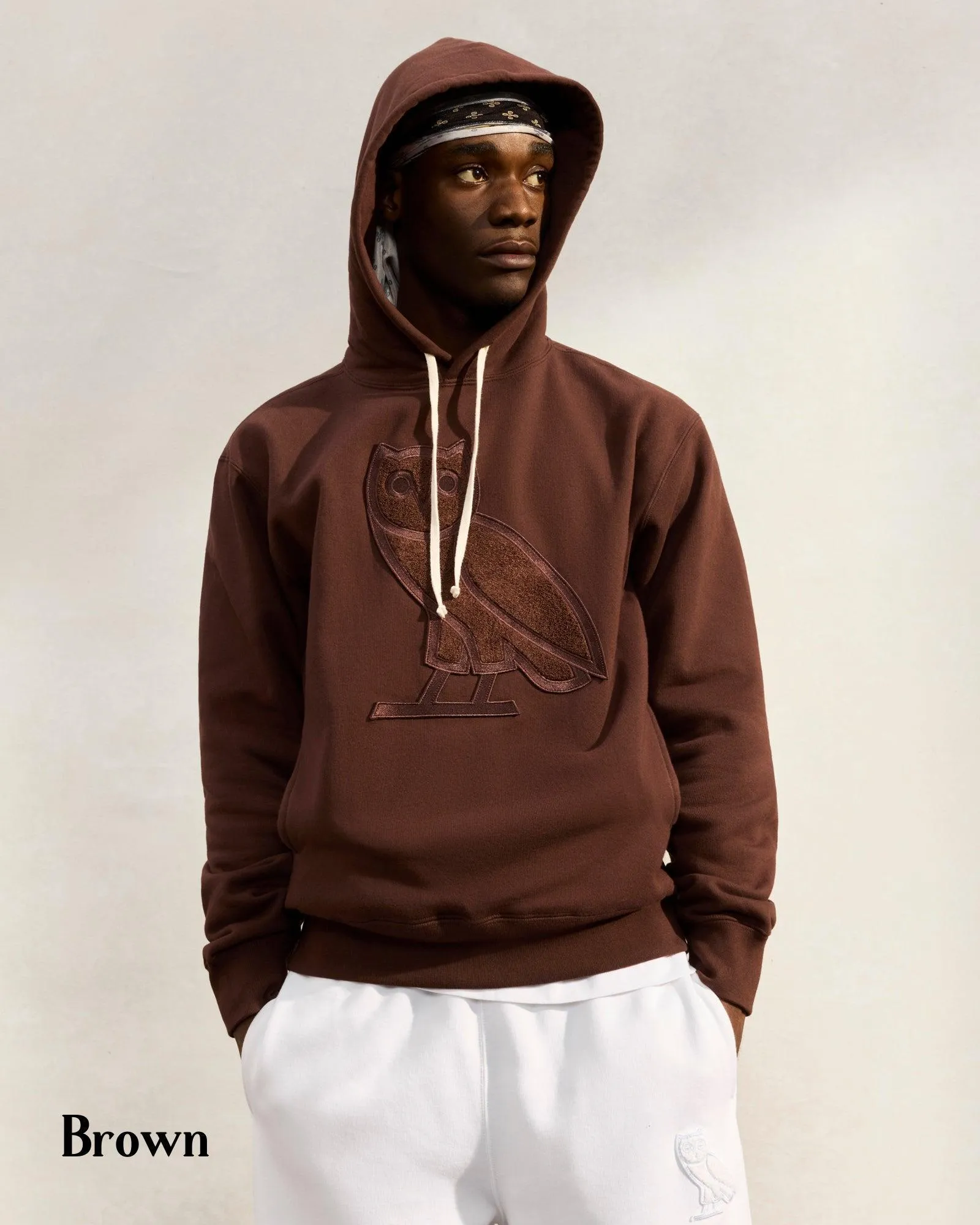 OCTOBERS VERY OWN  |Street Style Plain Cotton Logo Loungewear Hoodies