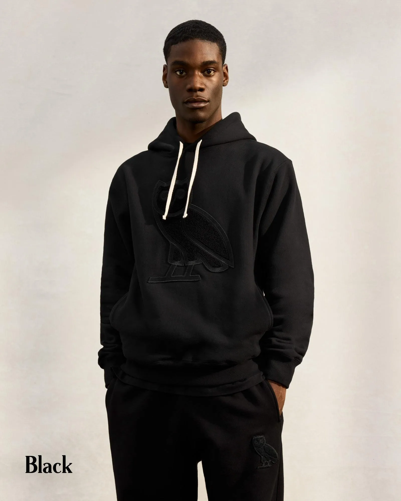 OCTOBERS VERY OWN  |Street Style Plain Cotton Logo Loungewear Hoodies