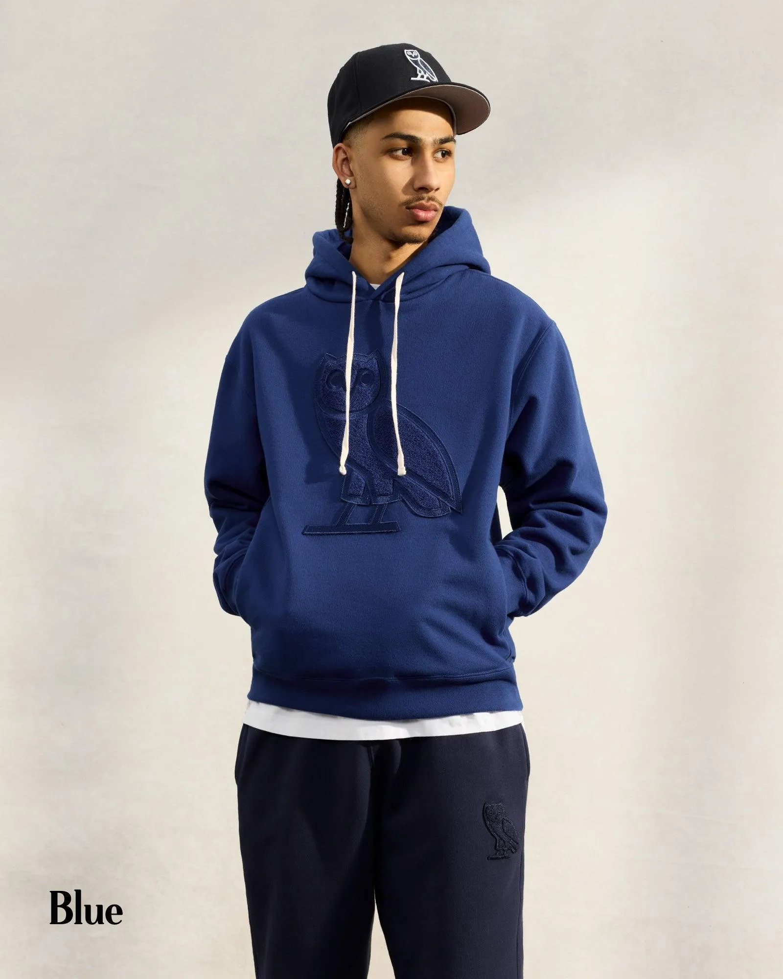 OCTOBERS VERY OWN  |Street Style Plain Cotton Logo Loungewear Hoodies