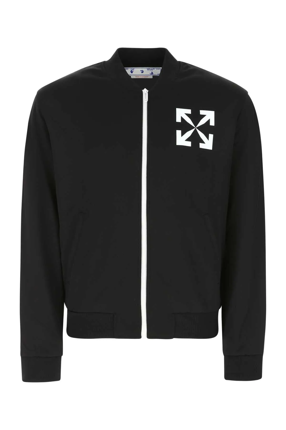 Off-White Logo Printed Long-Sleeved Track Jacket