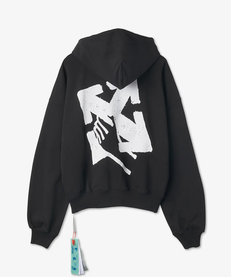 Off-White  |Street Style Long Sleeves Plain Logo Hoodies