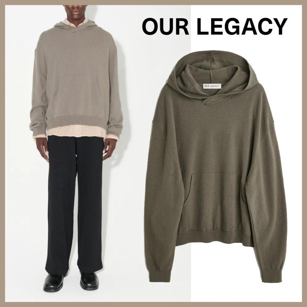 OUR LEGACY  |Unisex Wool Street Style Long Sleeves Plain Hoodies