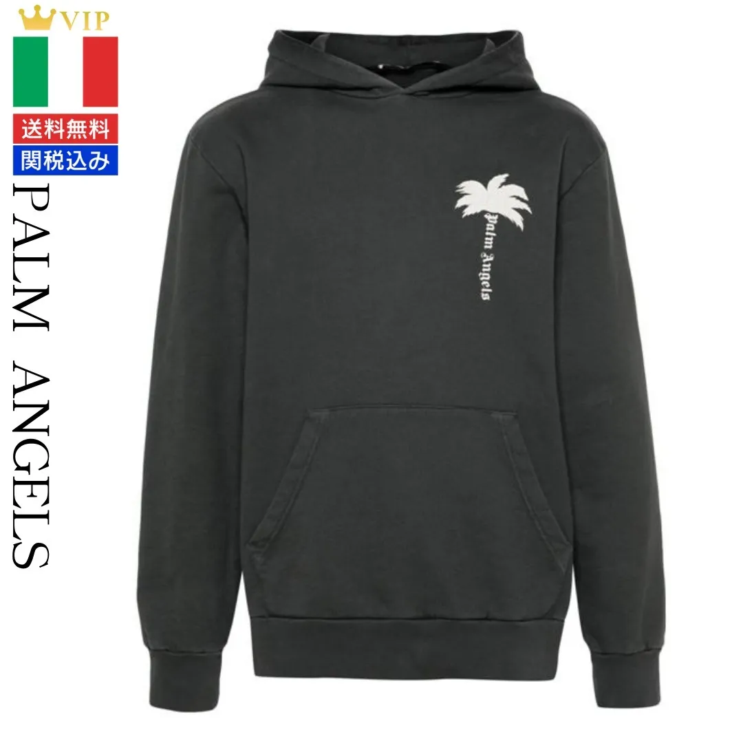 Palm Angels  |Street Style Plain Logo Hoodies