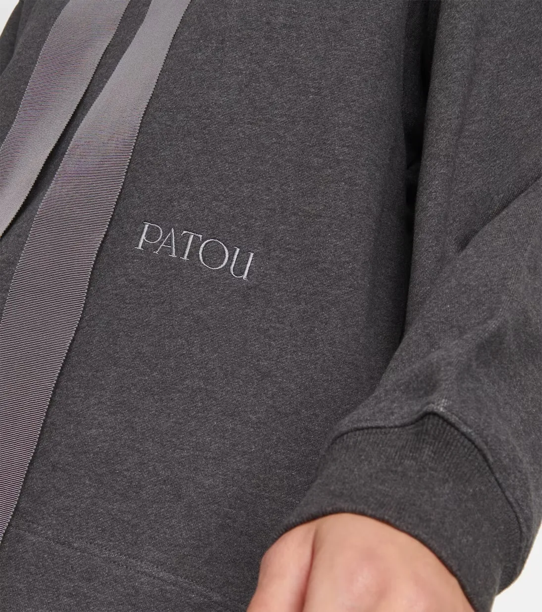 PATOU  |Street Style Long Sleeves Plain Logo Hoodies & Sweatshirts