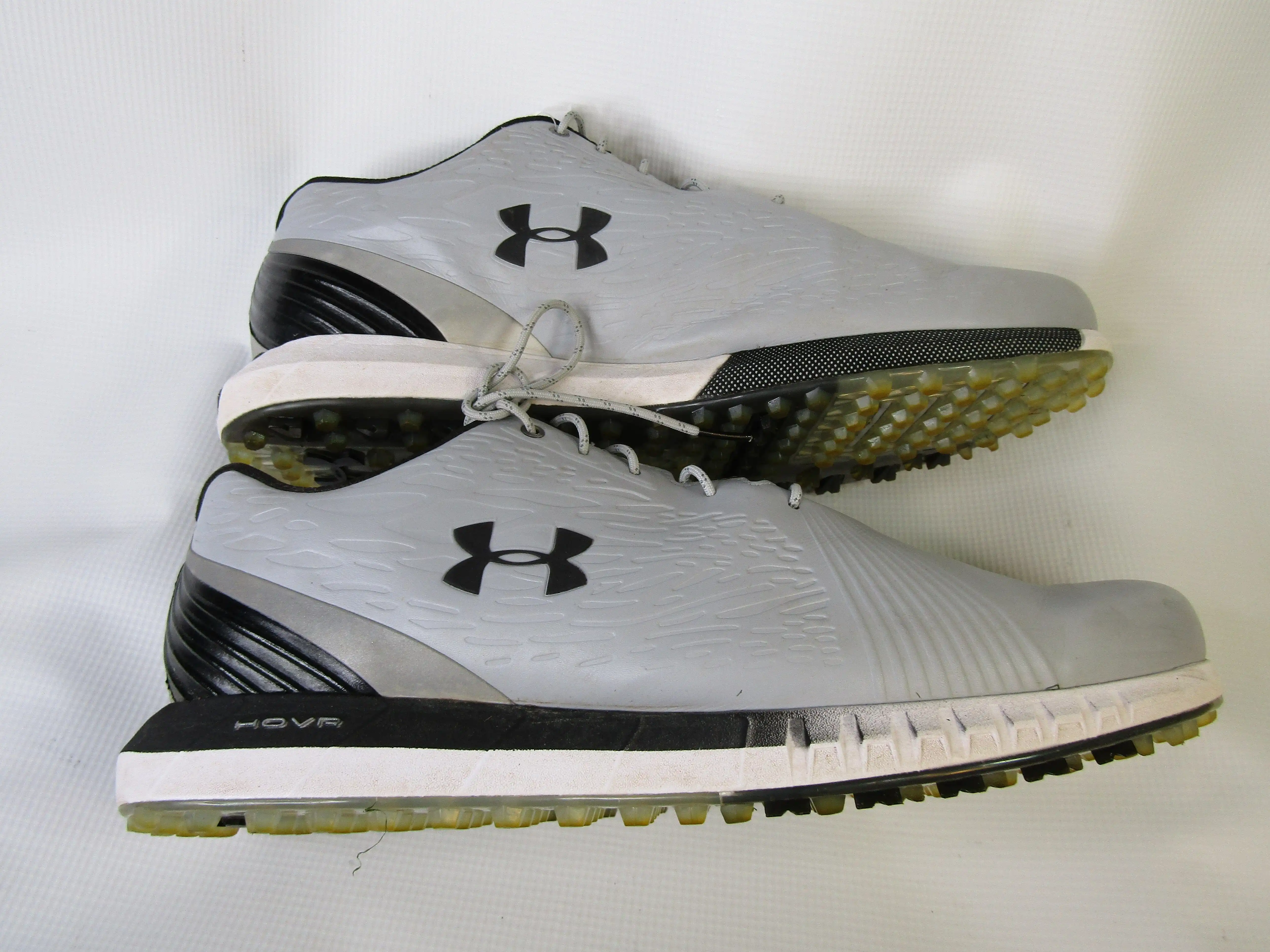 Pre-Owned Under Armour HOVR Men's Size 14M Grey Spikeless Golf Shoes