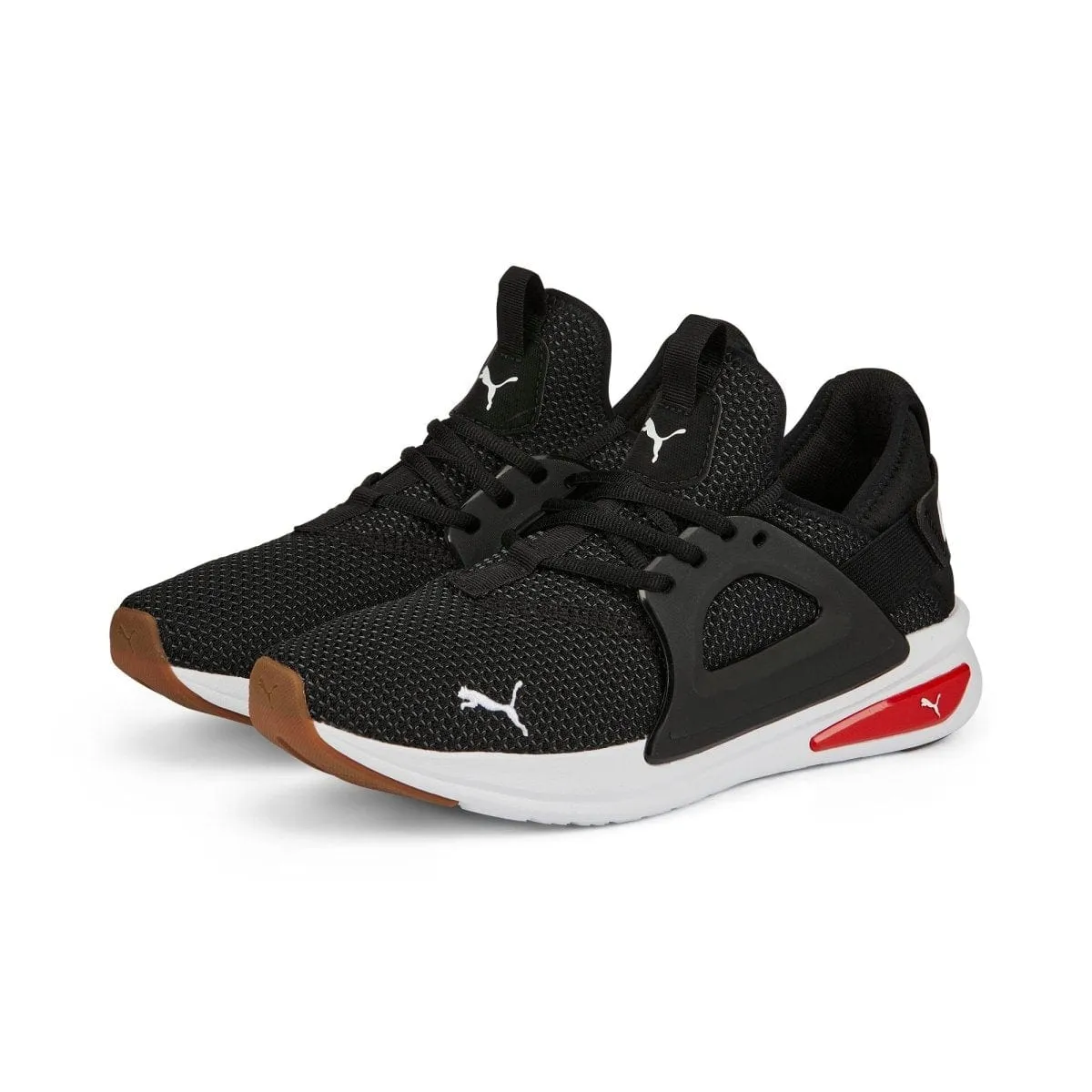 PUMA MEN'S SOFTRIDE ENZO BLACK/RED SHOE