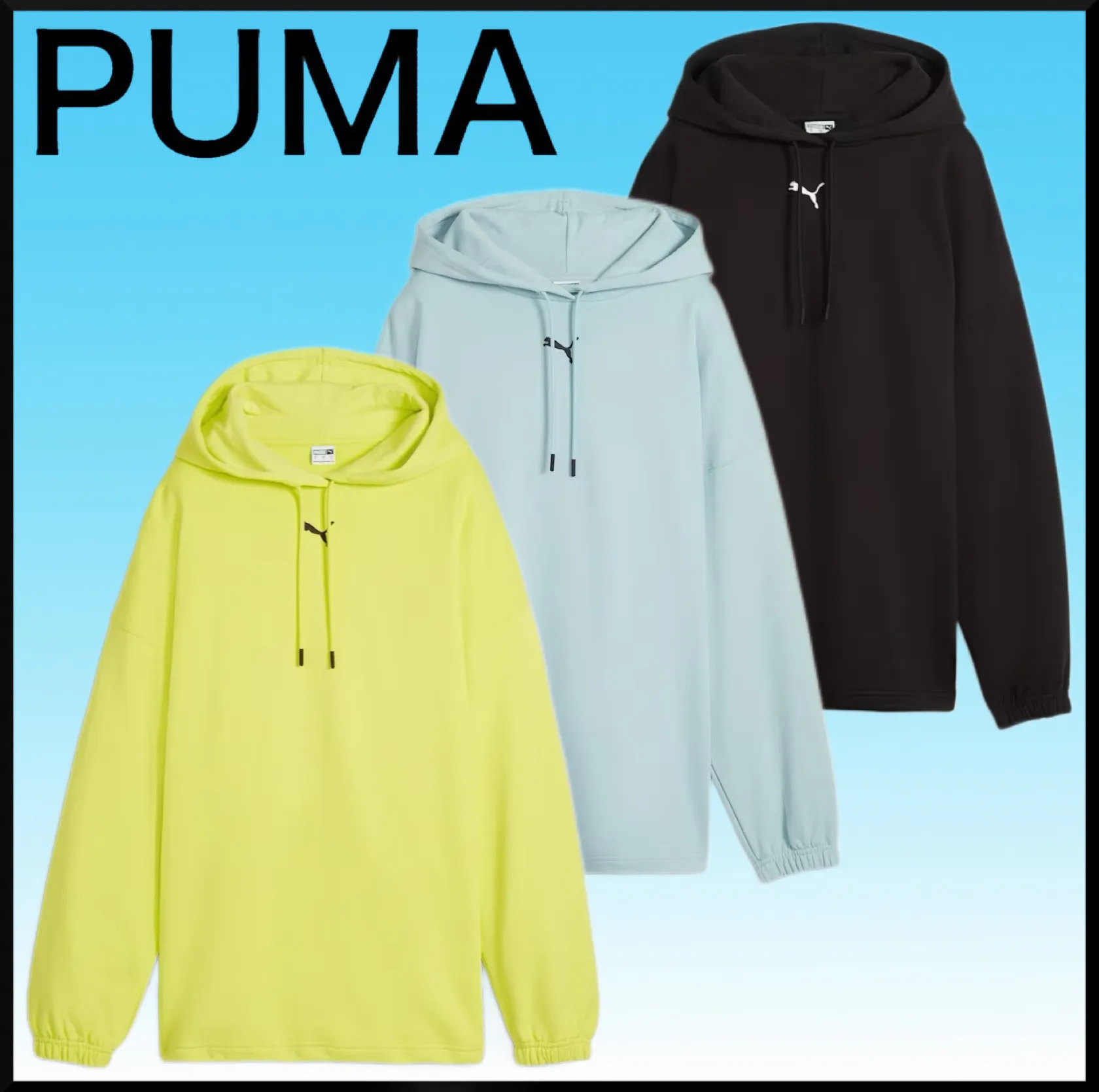 PUMA  |Street Style Long Sleeves Plain Cotton Logo