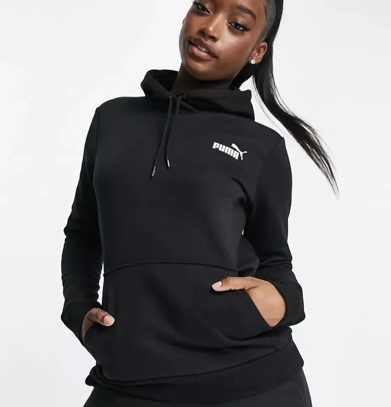 PUMA  |Street Style Long Sleeves Plain Logo Hoodies & Sweatshirts