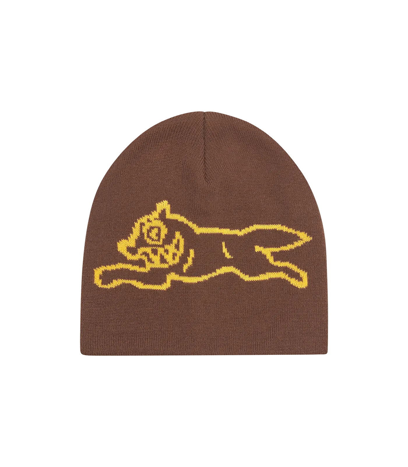 RUNNING DOG BEANIE - BROWN