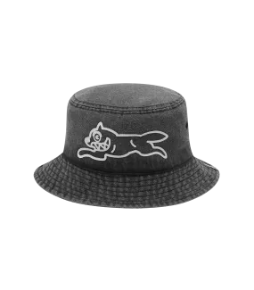 RUNNING DOG DENIM HAT - BLACK