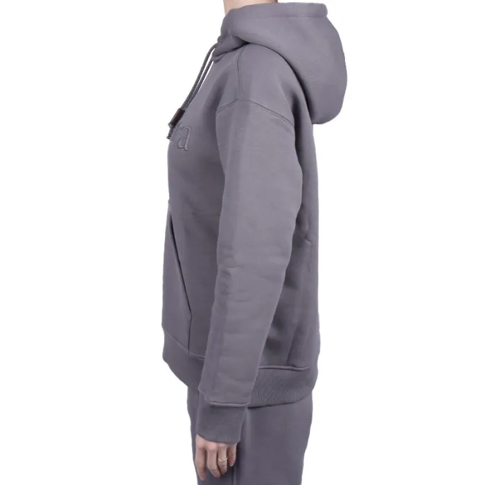 S Max Mara  |Long Sleeves Plain Cotton Logo Hoodies & Sweatshirts