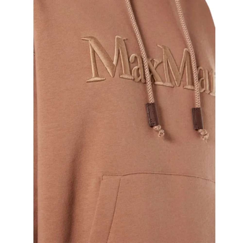 S Max Mara  |Long Sleeves Plain Cotton Oversized Logo