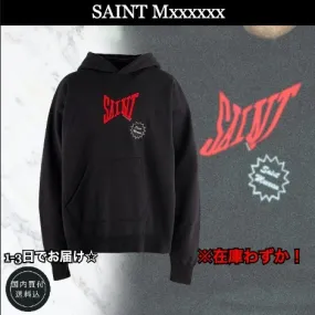 Saint Mxxxxxx  |Unisex Street Style Long Sleeves Cotton Logo Hoodies