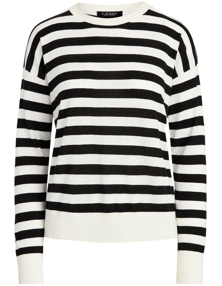 Striped Cotton-Modal Sweater