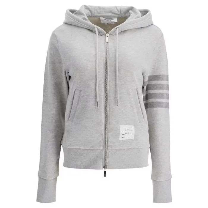 THOM BROWNE  |Unisex Long Sleeves Plain Cotton Logo Hoodies & Sweatshirts