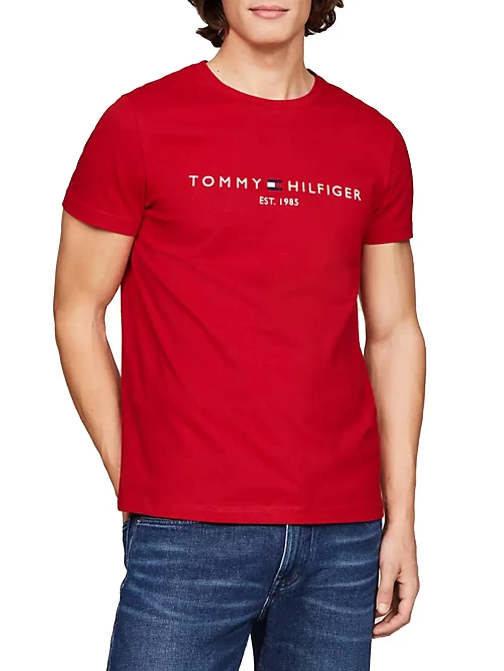 Tommy Hilfiger T-shirt Uomo Mw0mw11797 Rosso