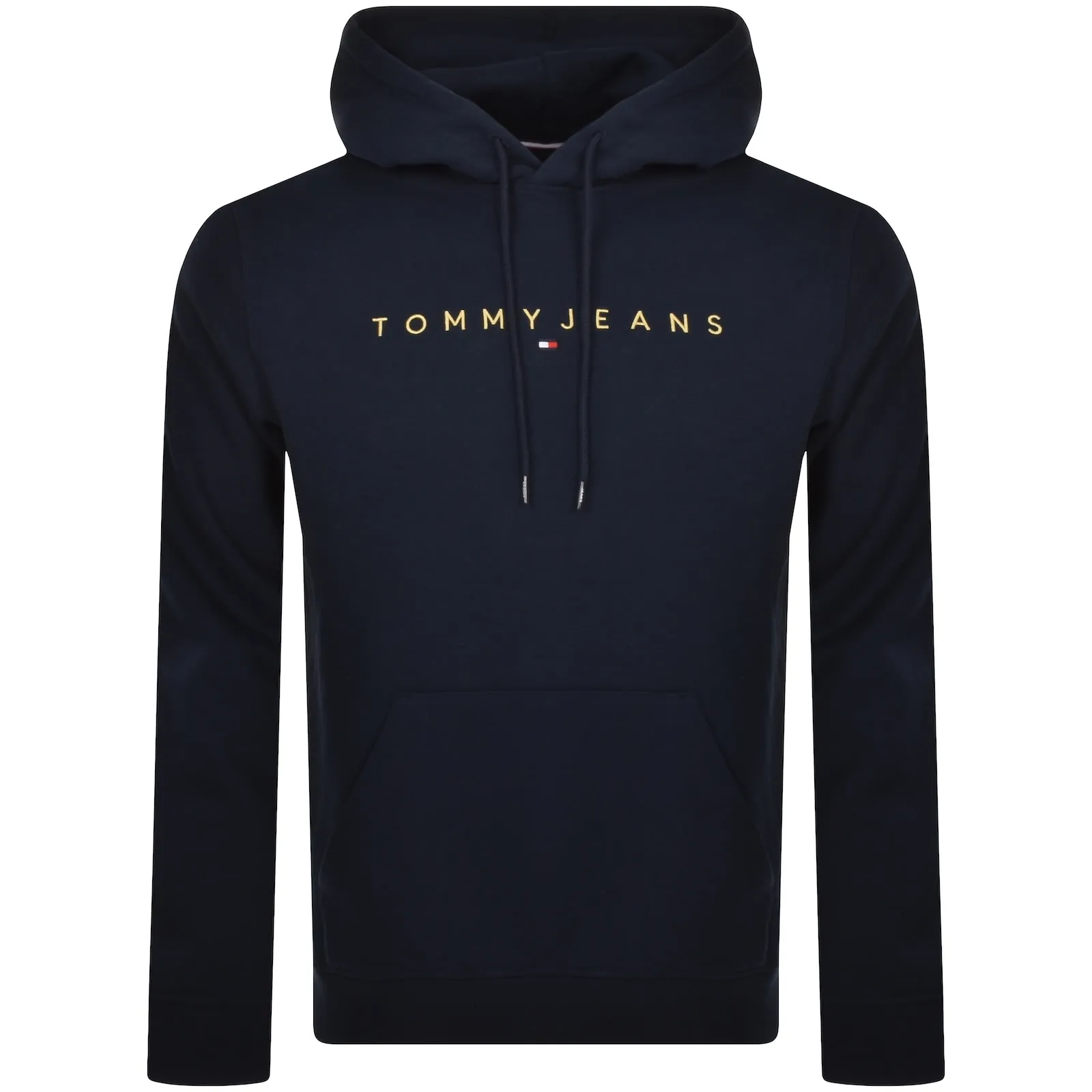 Tommy Jeans Regular Linear Gold Hoodie Navy