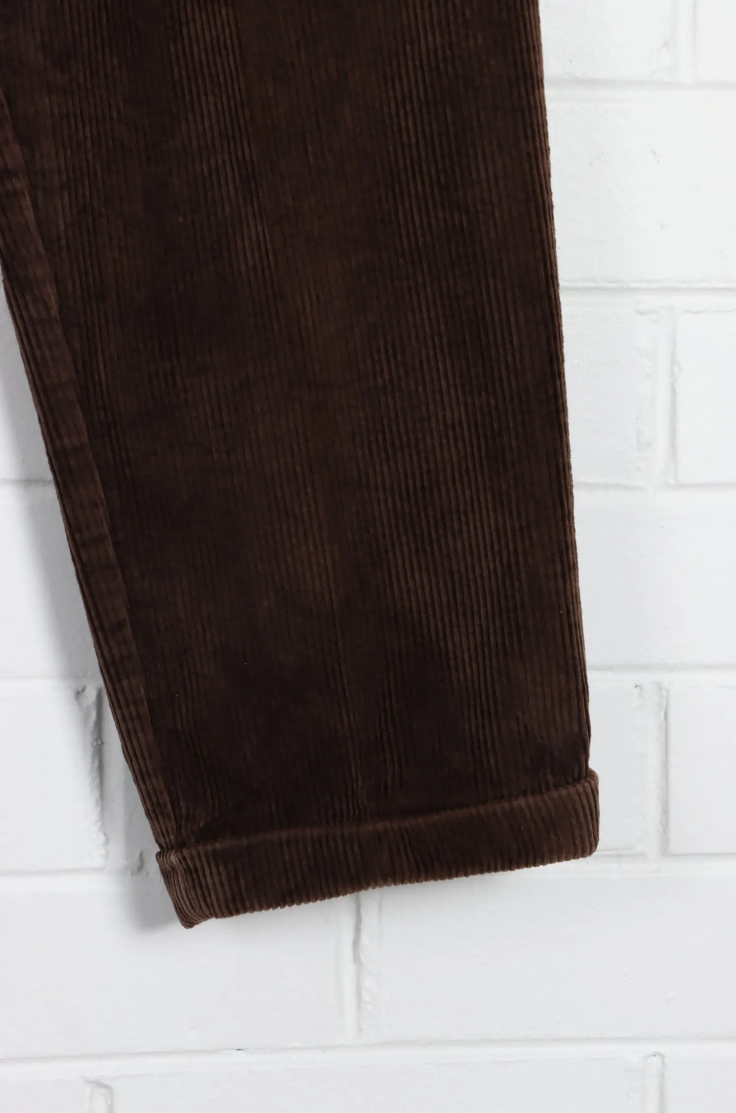 TRADER BAY Chocolate Brown Cord Cuffed Pants (34 x 30)