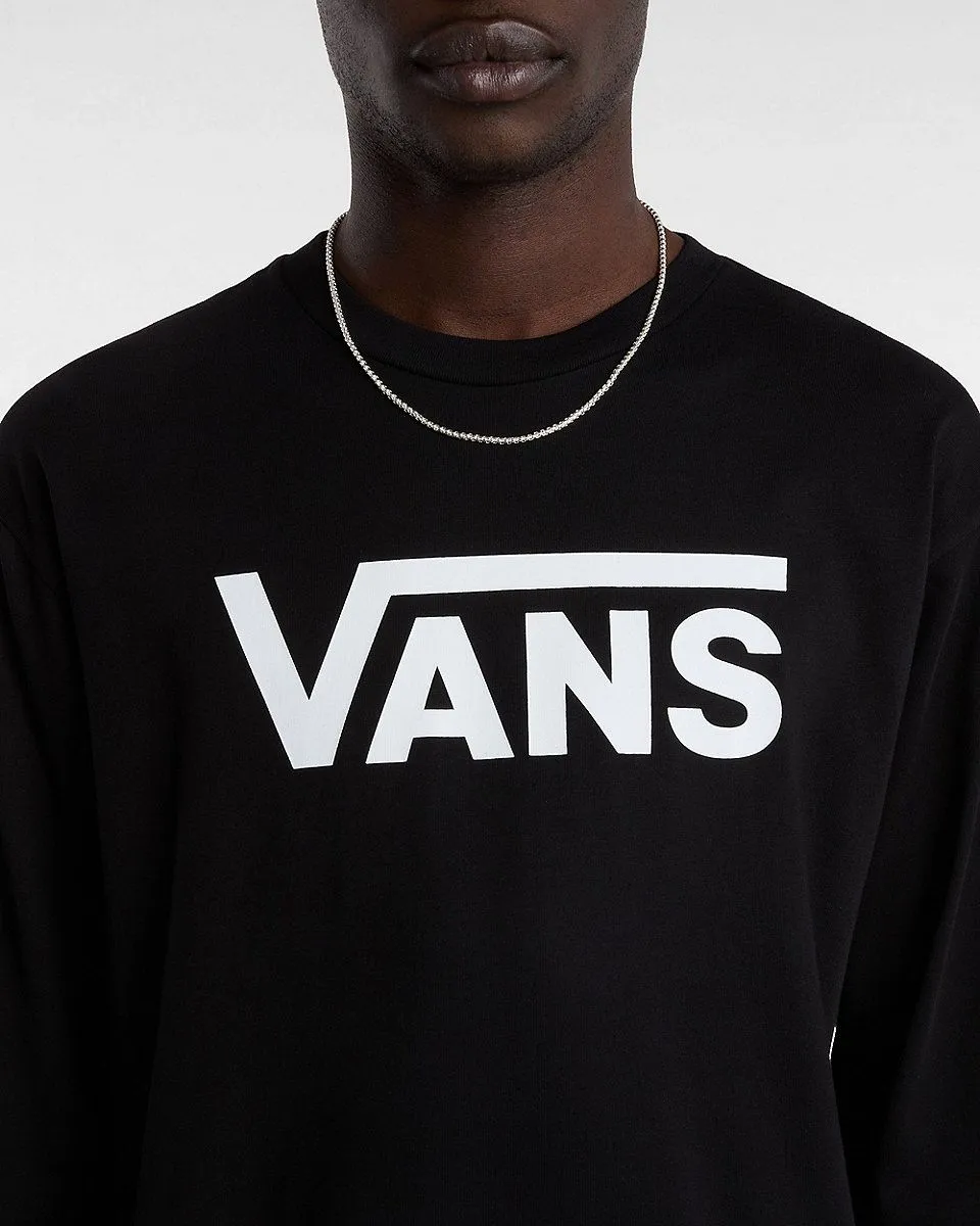 Vans Classic Crew Neck Long Sleeve T-Shirt Black/White