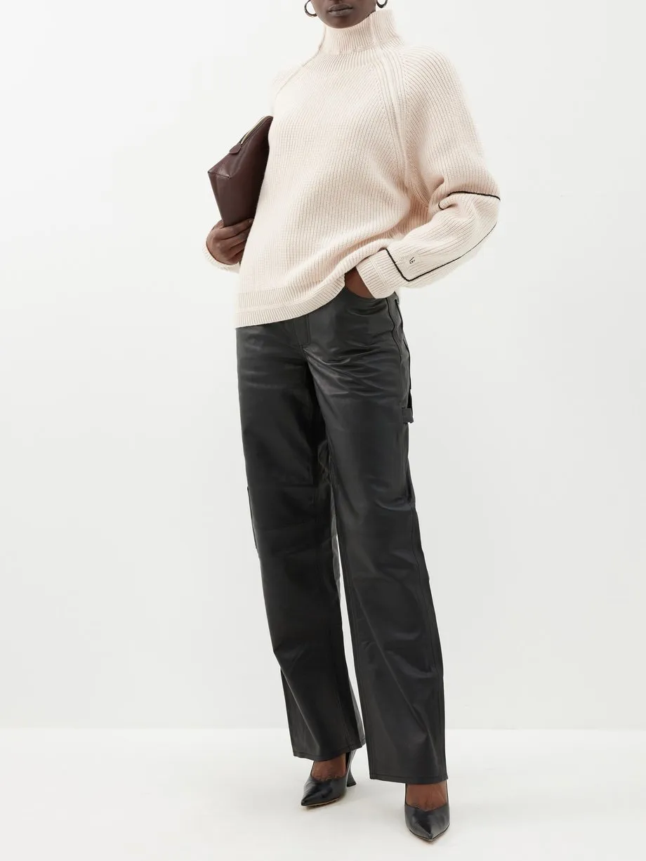 Victoria Beckham  |Casual Style Unisex Wool Street Style Long Sleeves Plain