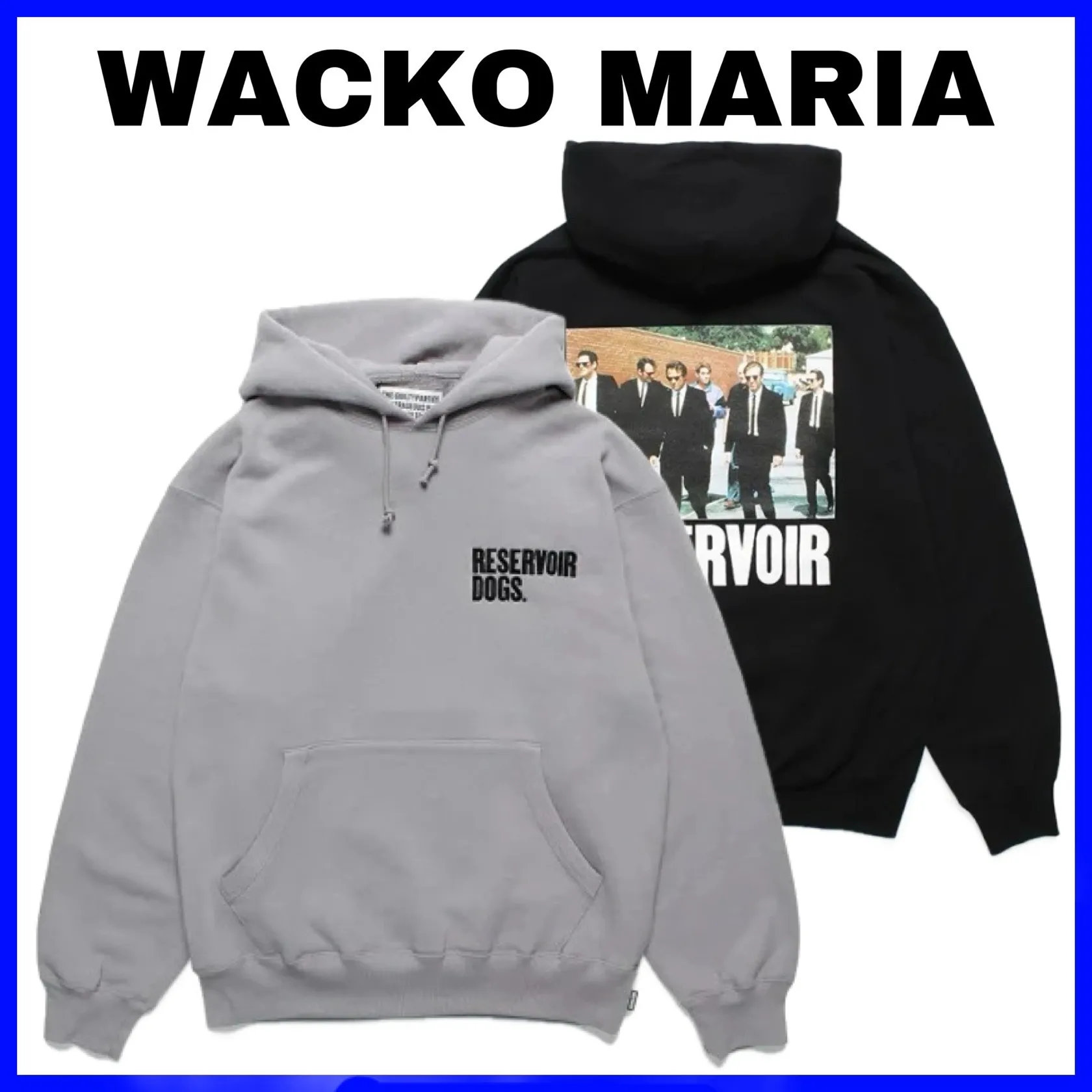 WACKO MARIA  |Street Style Long Sleeves Plain Cotton Logo Hoodies