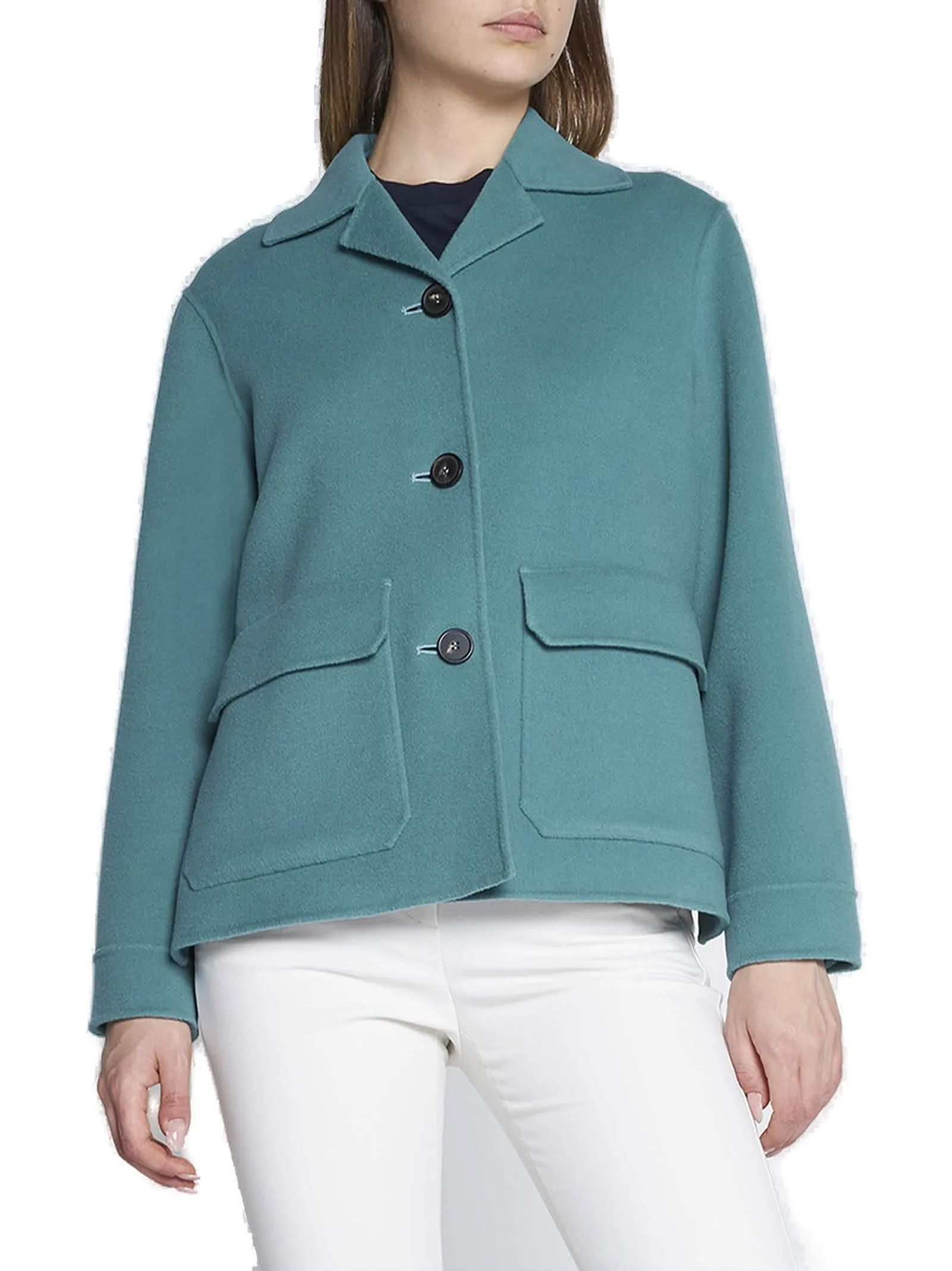 Weekend Max Mara Single-Breasted Side-Slit Jacket