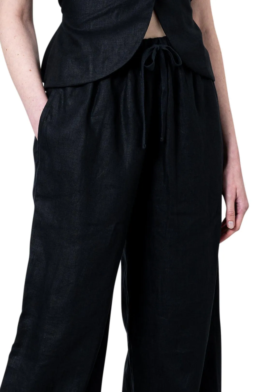 Wide Leg Linen Pants