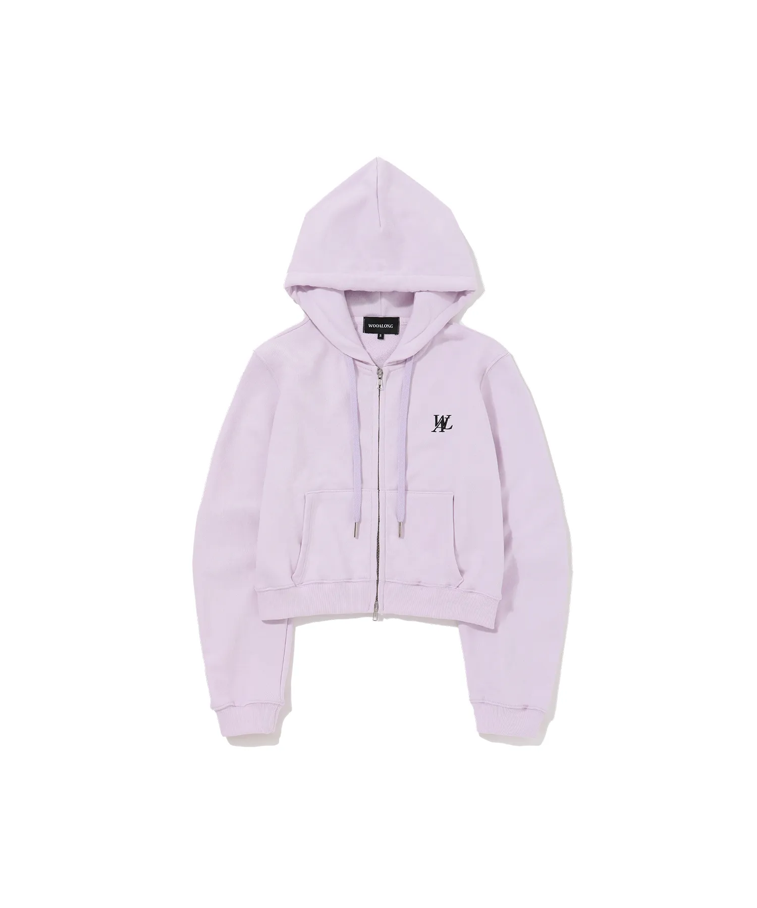 WOOALONG  |【WOOALONG】★Signature tuck sleeve crop hood zip-up