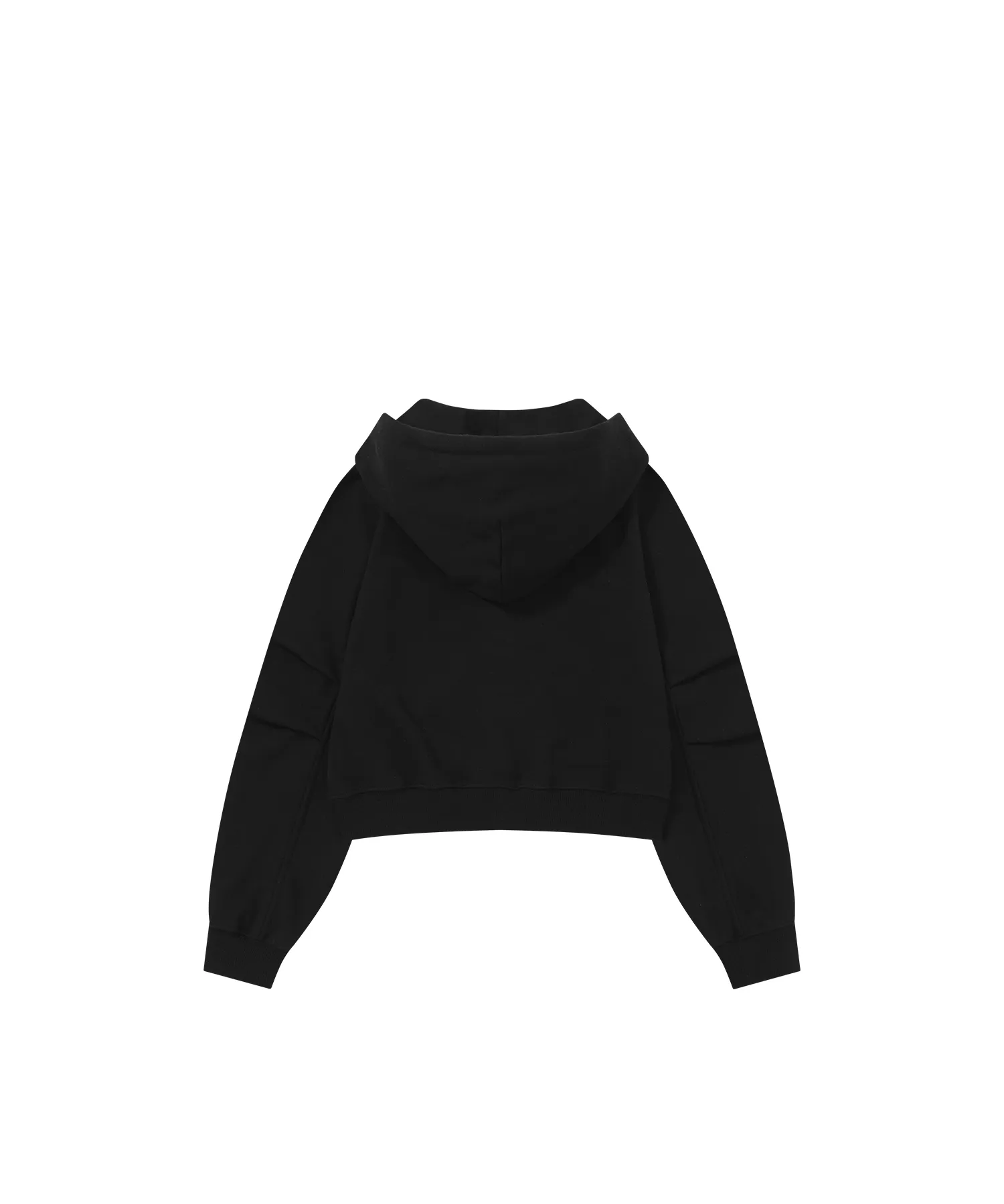 WOOALONG  |【WOOALONG】★Signature tuck sleeve crop hood zip-up