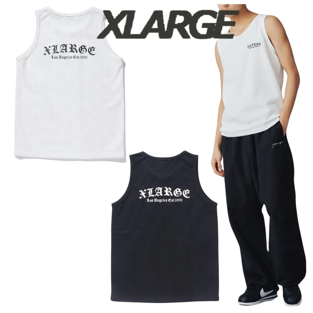 X-Large  |Unisex Street Style Plain Cotton Oversized Logo Skater Style