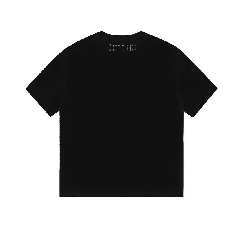 XTONZ  |Unisex U-Neck Cotton Oversized Logo T-Shirts