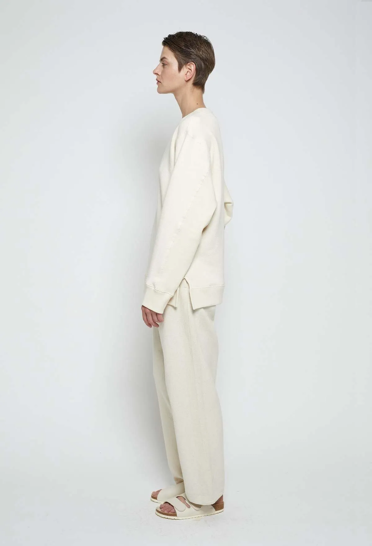 Zhi Oversized Cotton Sweater - Greige