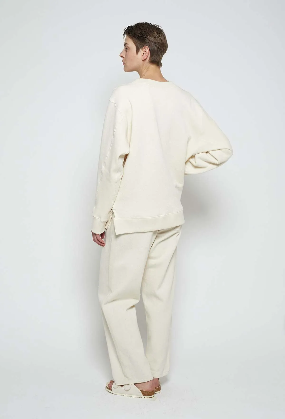 Zhi Oversized Cotton Sweater - Greige